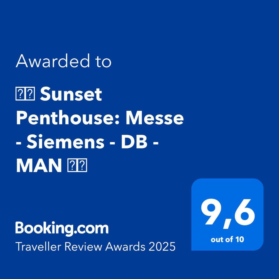 뉘른베르크 ⸨⸩ Sunset Penthouse: Messe - Siemens - Db - Man ⸨⸩ 아파트 외부 사진